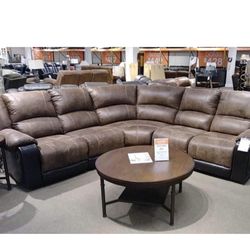 Reclining Sectional In Stock For Immediate Delivery 