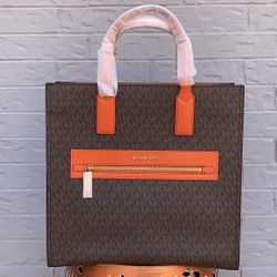 Michael Kors Tangerine Tote Purse 