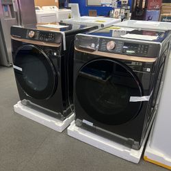 Samsung Black Front Load Washer And Dryer 