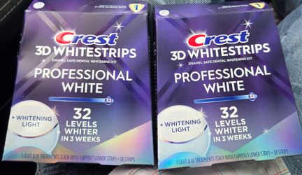 Crest 3D Whitestrips Professional White – 2 Pack-32 Levels Whiter