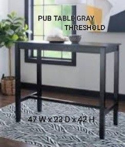 Brand Pub Table Gray Threshold