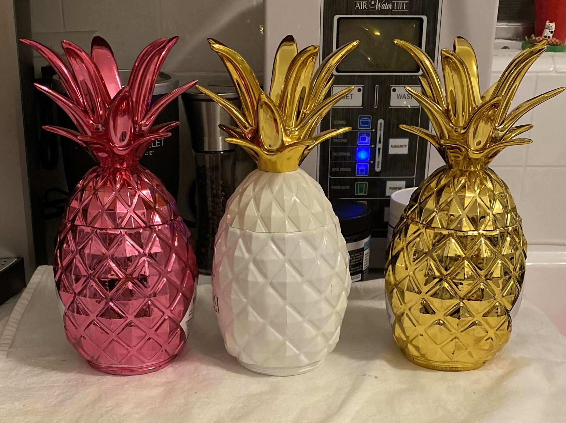 EMPTY Pinaq Liquor Bottles Shaped Like A Pineapple