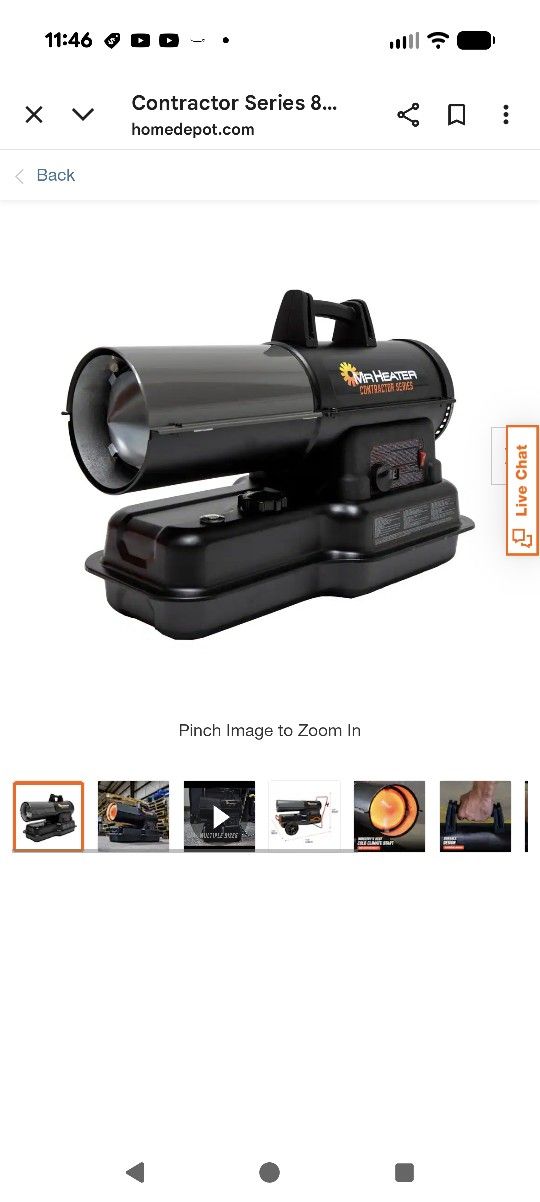 Mr. Heater 80k BTU's " Monster Heater" New In Box Kerosene/Diesel