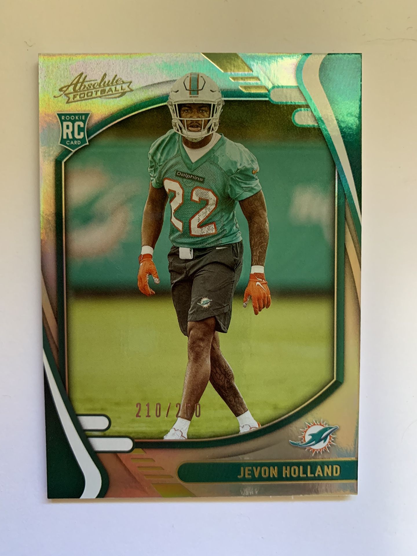 Jevon Holland RC Absolute Football Rookie /250