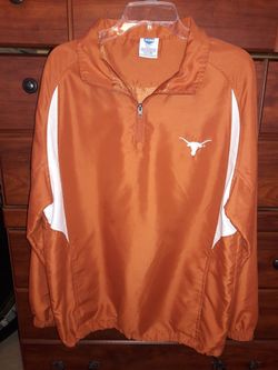 Men Longhorns thin Jacket Sz Med