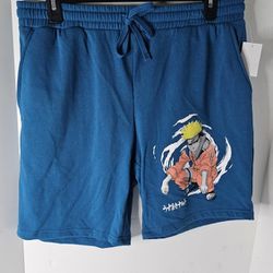 Mens Lg(36-38) Naruto Jogger Shorts 