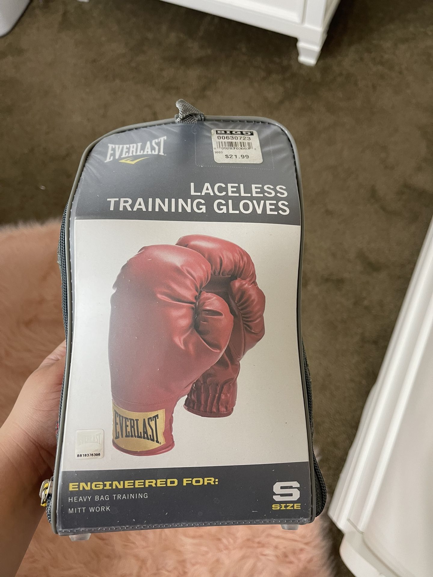 Boxing Gloves, Worn Once. Size (small)