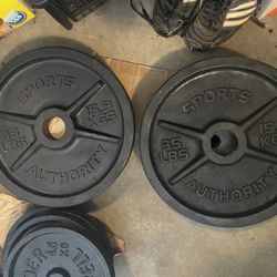 Olympic Weight Plates - Pair of 35s