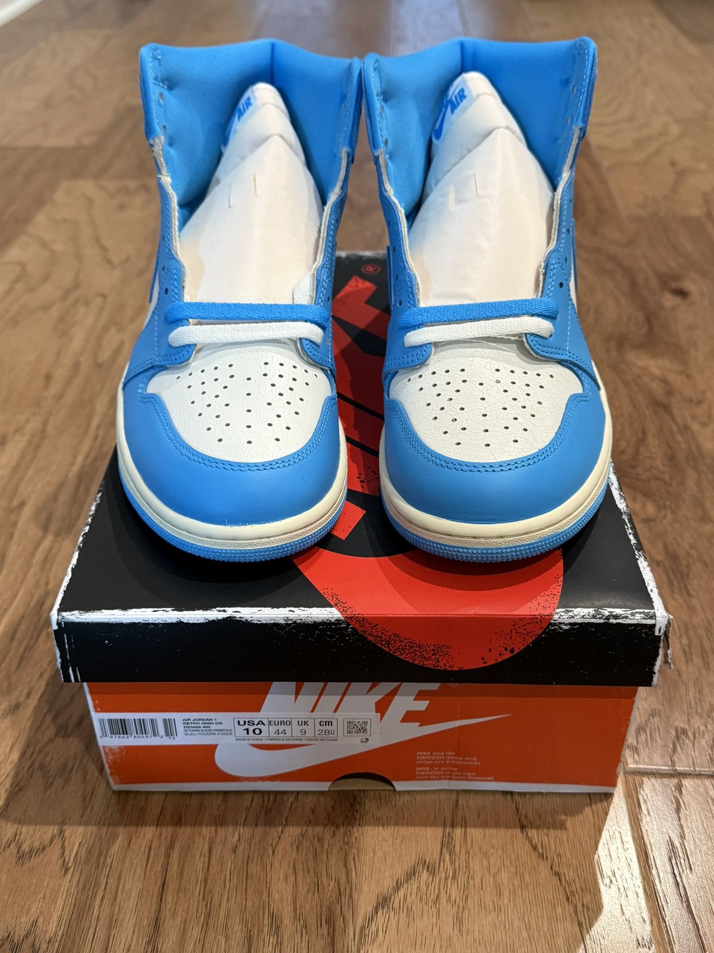 Air Jordan 1 Retro High OG UNC reimagined Sz 10