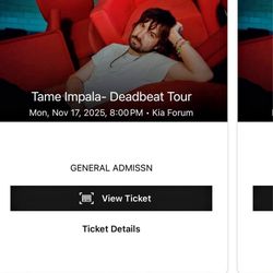 Tame Impala LA Tickets