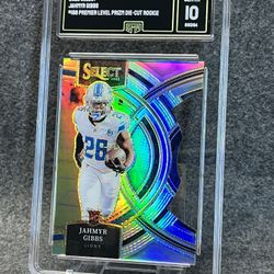💯 2023 Jahmyr Gibbs ROOKIE SILVER Die Cut! 💯