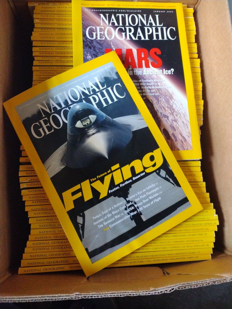 National Geographic Magazines From Feb 1954 To Jan 2004