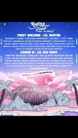 Rolling Loud LA extra ticket!!!!!