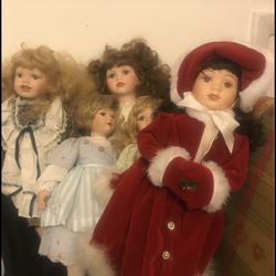 Vintage Porcelain Dolls 