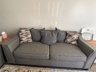 FREE Gray Sofa & Loveseat Set – Must Take Both!