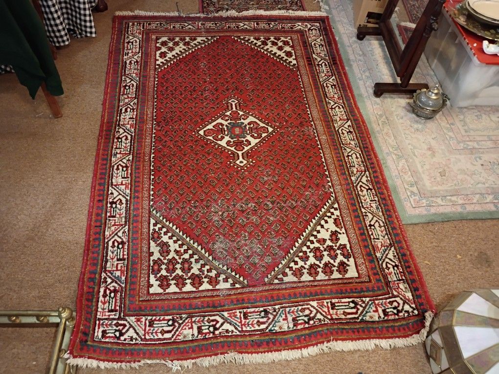 Vintage Saraban Tigris Region Rug 6'8"x4'1"