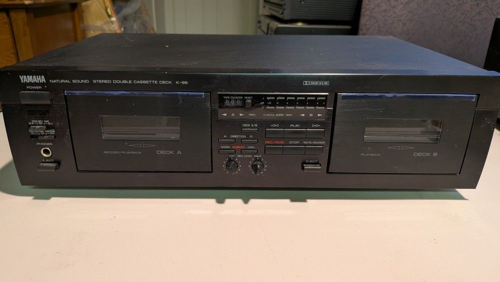 Yamaha K-98 Dual Cassette Deck — Works Great