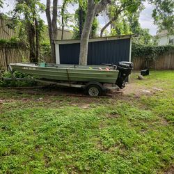 Aluminum Boat Lost Title Comes With Trailer