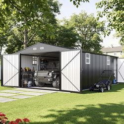 GARAGE METAL SHED 13x21