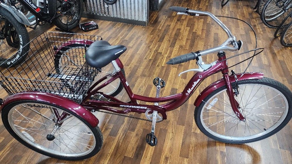 Purple Schwinn Trike Pink Schwinn Meridian Single Speed Trike