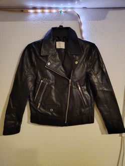 Zara Faux Leather Biker Jacket