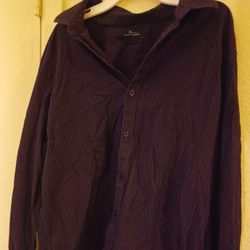  Men's Large Slim Fit Marc Anthony Long Sleeve Shirt 