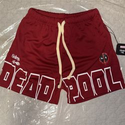 New Civil Regime x Marvel Deadpool Mesh Shorts - Size S