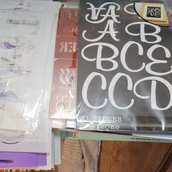 STENCILS/WALL STICKERS/CRAFTING