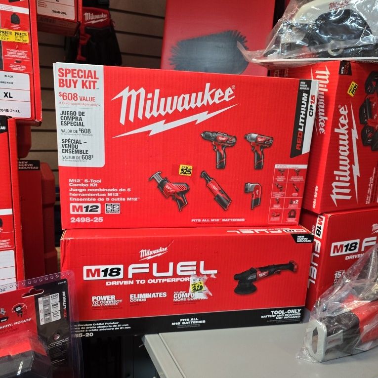 Milwaukee M12 5-tool Combo Kit, New, Financing Available 