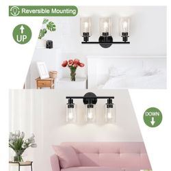 Bathroom Vanity Light Fixtures Matte Black