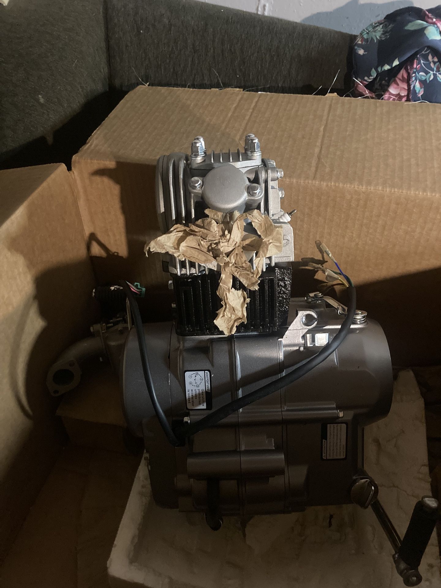 125cc Manual Kickstart Engine