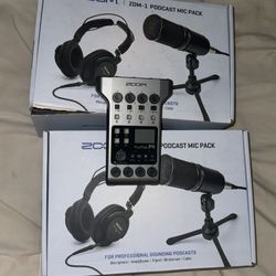 Podcast Mics And Audio Unit