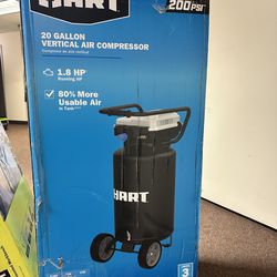 Hart 20 gallon vertical air compressor