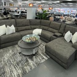 POWER RECLINER MODULAR SOFA SET 6P