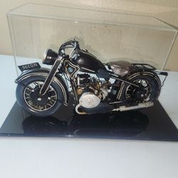 BMW 1930s Horizontal Twin Engine Motorcycle Replica Tin Model