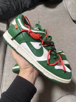 Nike Dunk Low x Off-White Pine Green White Size 10