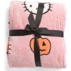 Hello Kitty Pink Halloween Queen Blanket
