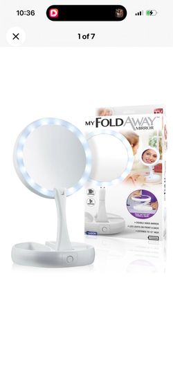 MyFoldaWay MIOOR Vanity Mirror M60041 6 Inch LED 10x Magnification White New