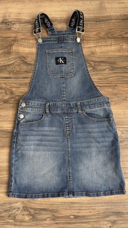 Vintage Calvin Klein Overall Girls Dress 