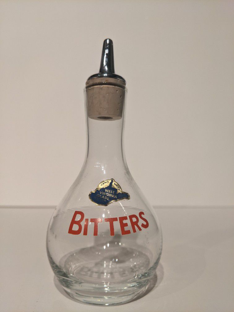 Antique Bitters Glass Bottle 