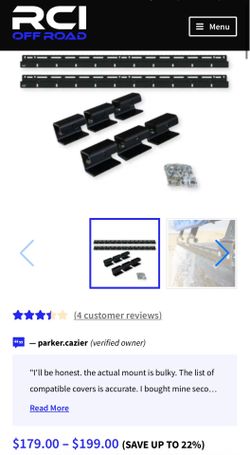 RCI Modular Bed Rack Tonneau Adapters