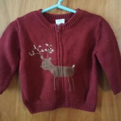 Gymboree Reindeer Sweater 9-12m