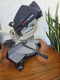 10" Power Miter Saw 12 amp Heavy duty Craftsman - carbide tipped blade - electric corded power tool