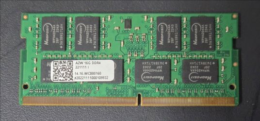 16GB (1x16gb stick) AZW DDR4/PC4 3200MHz SDRAM SODIMM For Laptops 260pin