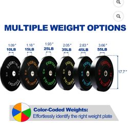 370lb Olympic barbell set
