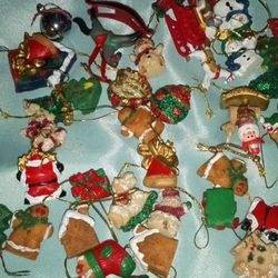 TINY XMAS Decorations All 2 Inches Or  Less 