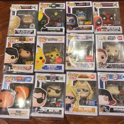 Funko Pops For sale: Ben 10, Demon Slayer, MHA, Pokemon & Walking Dead (see Description For Details)