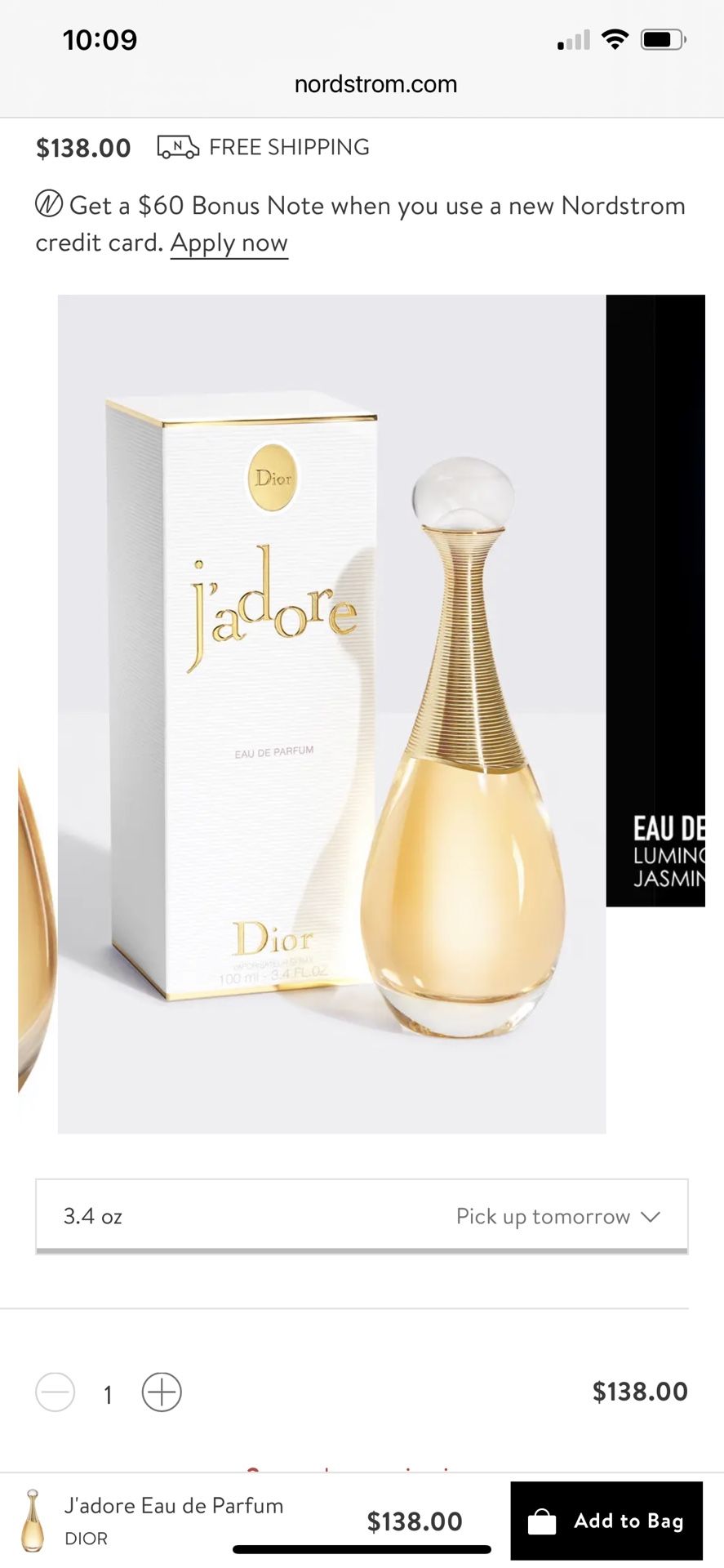 Brand New Unopened Box Christian Dior J’adior 3.4oz Perfume 