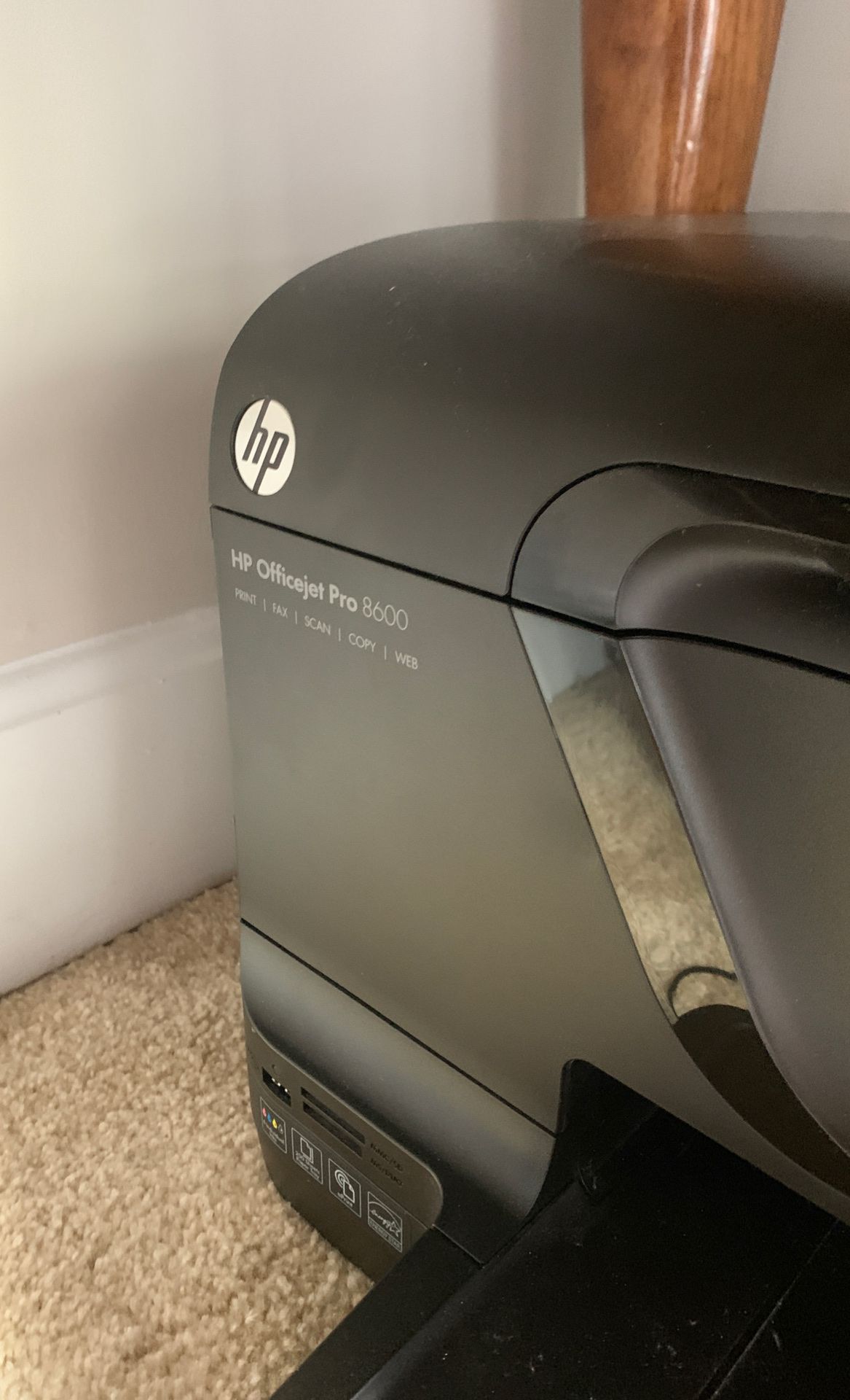 HP OfficeJet Pro 8600 with extra cartridges