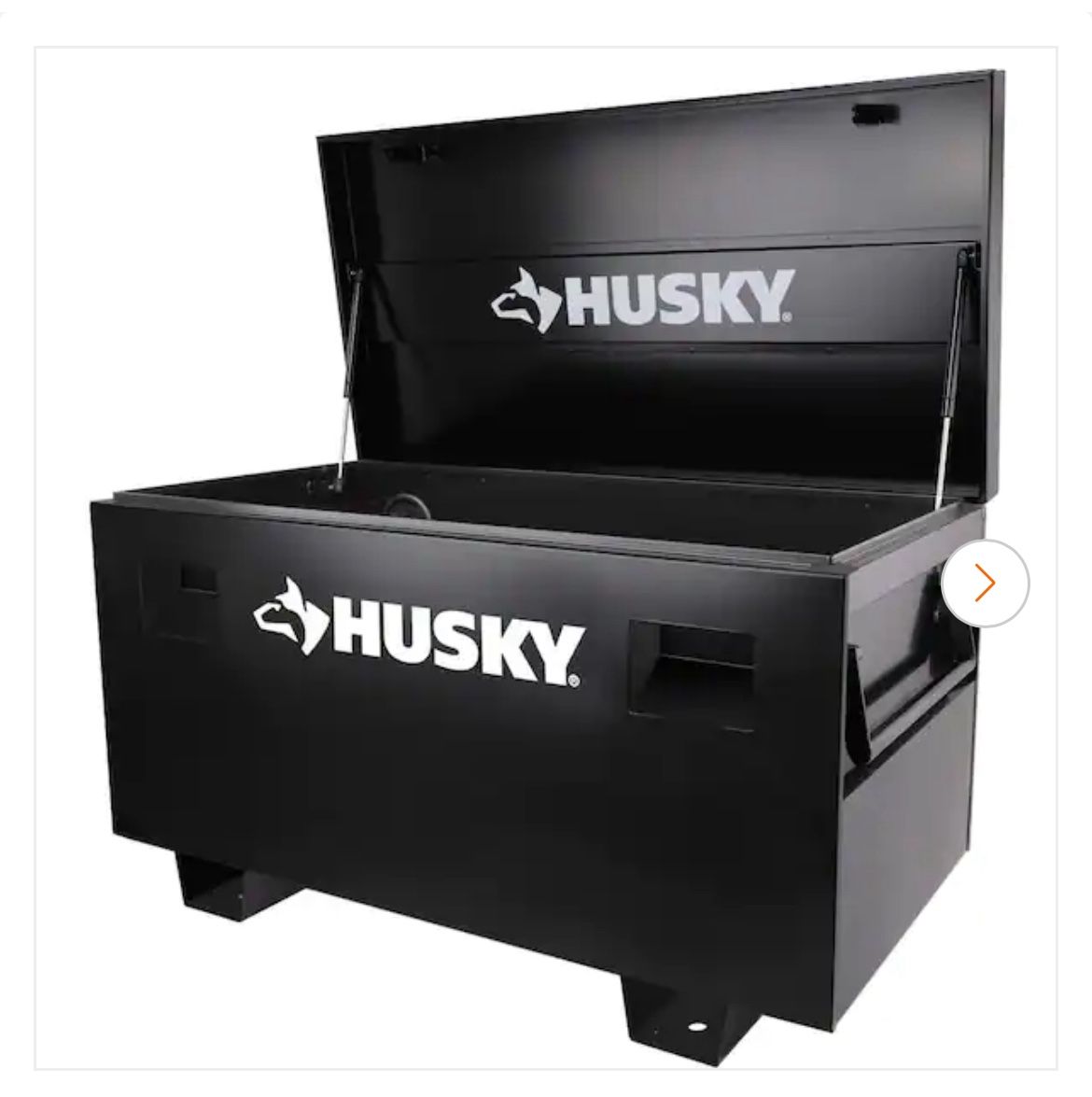 Husky Tool Storage 48 in. W Black Steel Job Site Toolbox